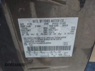 2006 Ford F-150 STX with VIN 1FTRX14W46NA39998, listed as a IAAI auction lot 42185331 with 307,059 mi miles and . Bid and sale history available at DreamBid. Image 9.