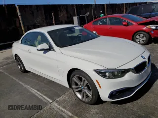 2018 BMW 4 Series 430i with VIN WBA4Z1C59JEC73155, listed as a Copart auction lot 57914725 with 57,909 mi miles and Salvage title. Bid and sale history available at DreamBid. Image 4.