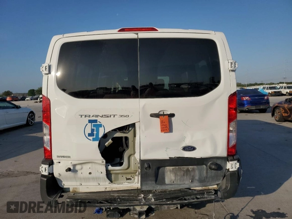 2023 Ford Transit Passenger XL with VIN 1FBAX2Y82PKB73172, listed as a Copart auction lot 53253985 with 12,895 mi miles and Salvage title. Bid and sale history available at DreamBid. Image 6.