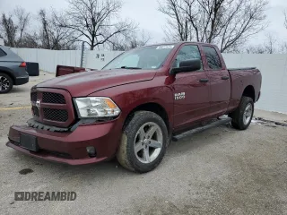 2018 Ram 1500 Express with VIN 1C6RR7FG1JS270118, listed as a Copart auction lot 45672575 with 100,779 mi miles and Salvage Title. Bid and sale history available at carsss.com. Image 1.