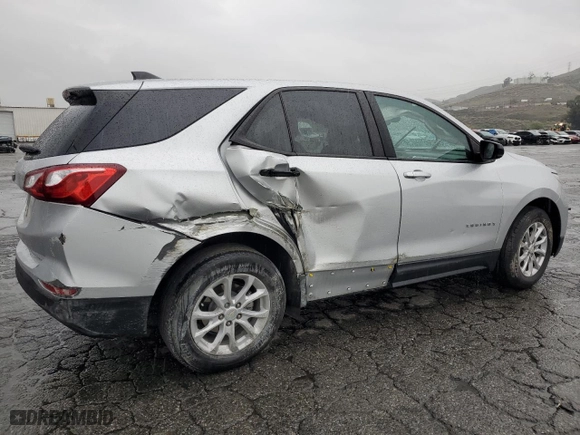 2021 Chevrolet Equinox LS with VIN 3GNAXHEV9MS121411, listed as a Copart auction lot 47842115 with 75,593 mi miles and Salvage Title. Bid and sale history available at carsss.com. Image 3.