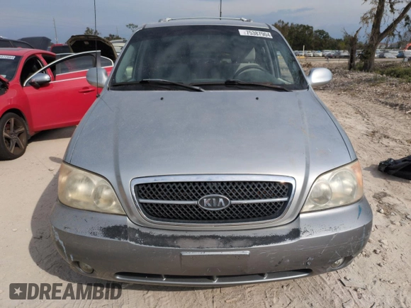 2004 Kia Sedona LX with VIN KNDUP131046534898, listed as a Copart auction lot 75387904 with 0 mi miles and Non Repairable. Bid and sale history available at carsss.com. Image 5.