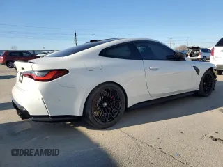 2024 BMW M4 Competition xDrive with VIN WBS43AZ09RCP58277, listed as a Copart auction lot 88475755 with 0 mi miles and Salvage Title. Bid and sale history available at carsss.com. Image 3.