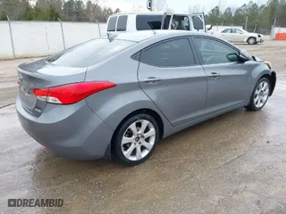 2013 Hyundai Elantra GLS PZEV with VIN 5NPDH4AE9DH421381, listed as a IAAI auction lot 41435537 with 253,528 mi miles. Bid and sale history available at carsss.com. Image 4.