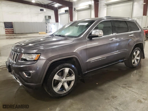 2014 Jeep Grand Cherokee Overland with VIN 1C4RJFCG6EC279248, listed as a Copart auction lot 49300895 with 165,248 mi miles and Salvage Title. Bid and sale history available at carsss.com. Image 1.