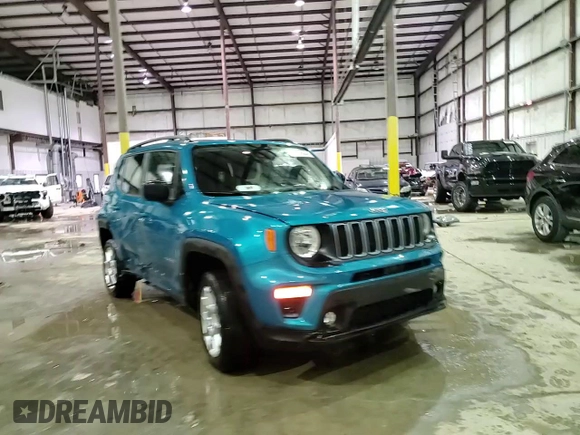 2022 Jeep Renegade Latitude with VIN ZACNJDB19NPN50716, listed as a Copart auction lot 45346645 with 82,281 mi miles and Non repairable. Bid and sale history available at DreamBid. Image 14.