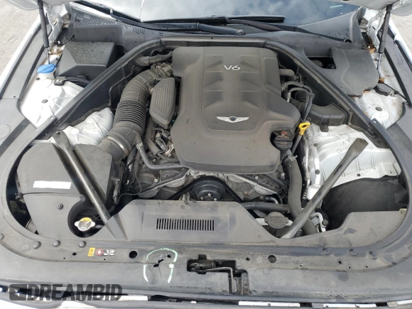 2017 Genesis G80 3.8L with VIN KMHGN4JE8HU176487, listed as a Copart auction lot 58164225 with 47,052 mi miles and Salvage title. Bid and sale history available at DreamBid. Image 11.