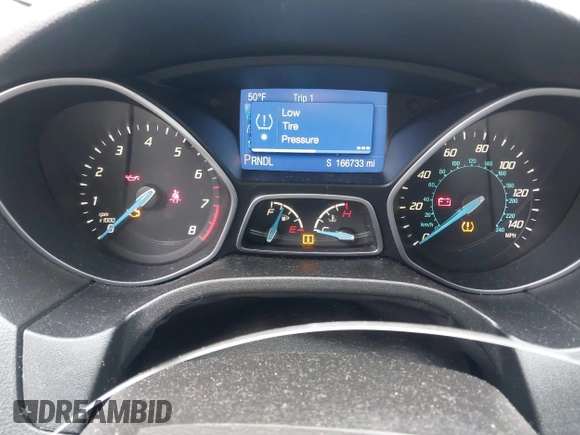 2014 Ford Focus SE with VIN 1FADP3F28EL193582, listed as a IAAI auction lot 41866782 with 166,733 mi miles. Bid and sale history available at carsss.com. Image 7.
