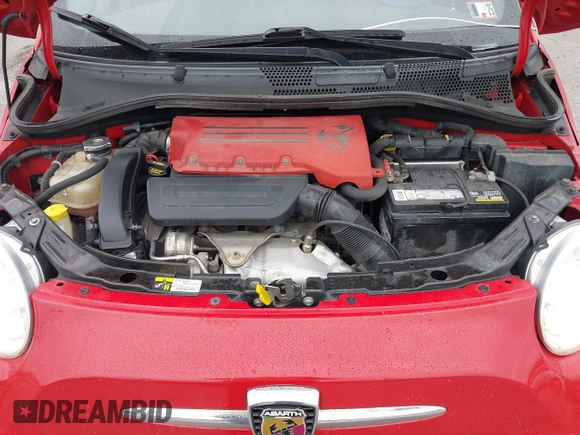 2015 FIAT 500 Abarth with VIN 3C3CFFFH9FT721798, listed as a IAAI auction lot 41946325 with 134,991 mi miles. Bid and sale history available at carsss.com. Image 10.