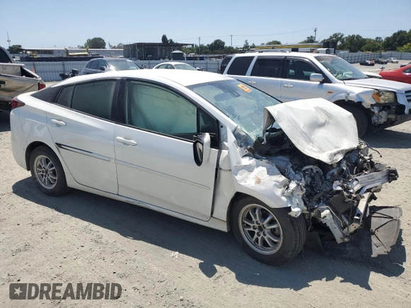 2020 Toyota Prius LE with VIN JTDL9RFU6L3022170, listed as a Copart auction lot 60688095 with Not provided miles and Salvage title. Bid and sale history available at DreamBid. Image 4.