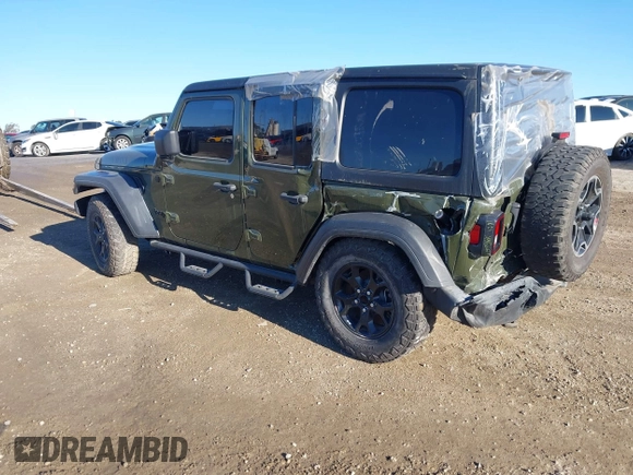 2022 Jeep Wrangler Unlimited High Tide with VIN 1C4HJXDG5NW113205, listed as a IAAI auction lot 41488724 with 30,446 mi miles and . Bid and sale history available at DreamBid. Image 3.