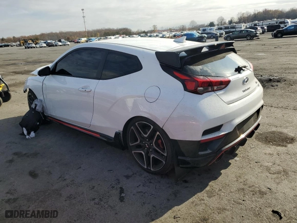2021 Hyundai Veloster N with VIN KMHT36AH1MU010137, listed as a Copart auction lot 81410684 with 35,408 mi miles and Salvage Title. Bid and sale history available at carsss.com. Image 2.