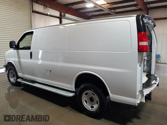 2024 Chevrolet Express Cargo with VIN 1GCWGAFP0R1158491, listed as a Copart auction lot 54743335 with Not provided miles and Clean title. Bid and sale history available at DreamBid. Image 2.