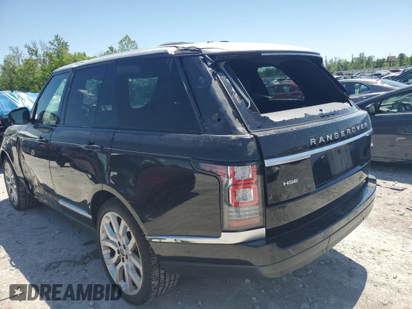 2014 Land Rover Range Rover HSE with VIN SALGS2VF9EA125378, listed as a Copart auction lot 57880525 with 73,330 mi miles and Salvage title. Bid and sale history available at DreamBid. Image 2.
