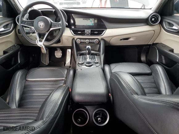 2019 Alfa Romeo Giulia Ti with VIN ZARFAMBN6K7605227, listed as a Copart auction lot 50933235 with 98,129 mi miles and Clean Title. Bid and sale history available at carsss.com. Image 8.