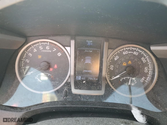 2019 Toyota Tacoma 4WD SR with VIN 3TMCZ5AN7KM213103, listed as a Copart auction lot 52088505 with 79,926 mi miles and Salvage Title. Bid and sale history available at carsss.com. Image 9.
