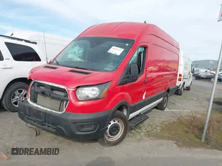 2023 Ford Transit Cargo with VIN 1FTBW3X85PKB46431, listed as a IAAI auction lot 40953719 with 17,997 mi miles. Bid and sale history available at carsss.com. Image 18.