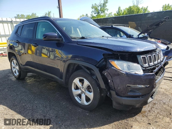 2020 Jeep Compass Latitude z VIN 3C4NJDBB2LT164611, wystawiony jako Copart lot #62141145 z przebiegiem 95 095 mil mil oraz Czysty tytuł • Clean title. Historia ofert i sprzedaży dostępna na DreamBid. Obrazek 4.