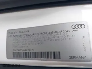 2021 Audi A5 Sportback S line Premium with VIN WAUDACF55MA018123, listed as a IAAI auction lot 41964974 with 69,358 mi miles. Bid and sale history available at carsss.com. Image 9.