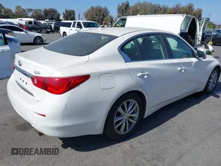 2015 Infiniti Q50 with VIN JN1BV7AP1FM333942, listed as a IAAI auction lot 42310734 with 111,592 mi miles and . Bid and sale history available at DreamBid. Image 4.