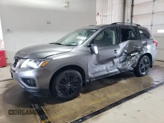2018 Nissan Pathfinder Platinum with VIN 5N1DR2MM1JC675027, listed as a Copart auction lot 53441715 with 113,050 mi miles and Salvage title. Bid and sale history available at DreamBid. Image 1.