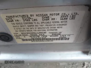 2006 Nissan Sentra S with VIN 3N1CB51D06L628130, listed as a IAAI auction lot 42256104 with 251,208 mi miles and . Bid and sale history available at DreamBid. Image 9.