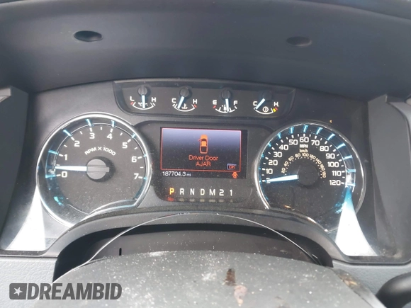 2012 Ford F-150 XL with VIN 1FTFW1CT1CFC94305, listed as a IAAI auction lot 41130095 with 187,704 mi miles. Bid and sale history available at carsss.com. Image 7.