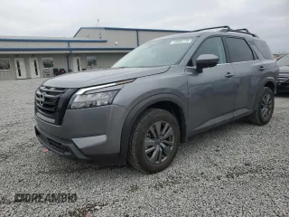2024 Nissan Pathfinder SV with VIN 5N1DR3BA7RC274012, listed as a Copart auction lot 49802155 with 15,153 mi miles and Salvage title. Bid and sale history available at DreamBid. Image 1.