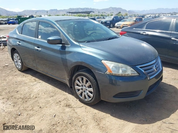 2015 Nissan Sentra S with VIN 3N1AB7AP1FY368501, listed as a IAAI auction lot 42081880 with 102,192 mi miles. Bid and sale history available at carsss.com. Image 1.