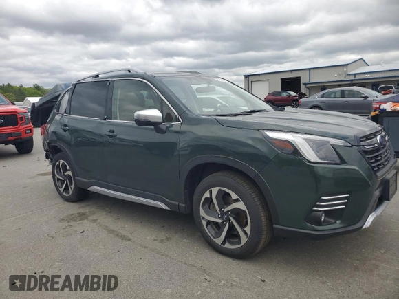 2023 Subaru Forester Touring with VIN JF2SKARCXPH421629, listed as a Copart auction lot 57392635 with 17,157 mi miles and Salvage title. Bid and sale history available at DreamBid. Image 4.