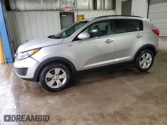 2013 Kia Sportage LX with VIN KNDPBCA22D7523558, listed as a Copart auction lot 49878375 with 72,024 mi miles and Salvage Title. Bid and sale history available at carsss.com. Image 1.