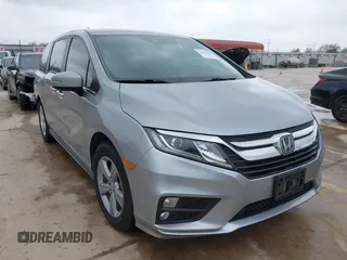 2018 Honda Odyssey EX-L with VIN 5FNRL6H73JB105024, listed as a IAAI auction lot 41663862 with 76,172 mi miles. Bid and sale history available at carsss.com. Image 1.