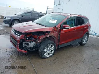 2014 Ford Escape Titanium with VIN 1FMCU9J92EUE01077, listed as a IAAI auction lot 41642337 with 26,002 mi miles. Bid and sale history available at carsss.com. Image 18.
