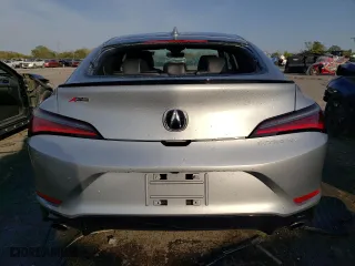 2023 Acura Integra w/A-Spec Package with VIN 19UDE4H39PA019449, listed as a Copart auction lot 75304824 with 25,704 mi miles and Salvage Title. Bid and sale history available at carsss.com. Image 6.