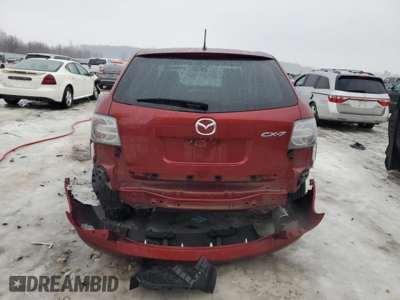 2011 Mazda CX-7 i Sport with VIN JM3ER2B51B0374479, listed as a Copart auction lot 43167385 with 119,791 mi miles and Clean Title. Bid and sale history available at DreamBid. Image 6.