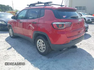 2018 Jeep Compass Sport with VIN 3C4NJCABXJT502717, listed as a IAAI auction lot 41985204 with 124,900 mi miles and . Bid and sale history available at DreamBid. Image 3.