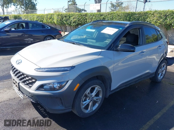 2022 Hyundai Kona SEL with VIN KM8K62AB8NU832281, listed as a IAAI auction lot 40632207 with 70,885 mi miles and . Bid and sale history available at DreamBid. Image 18.