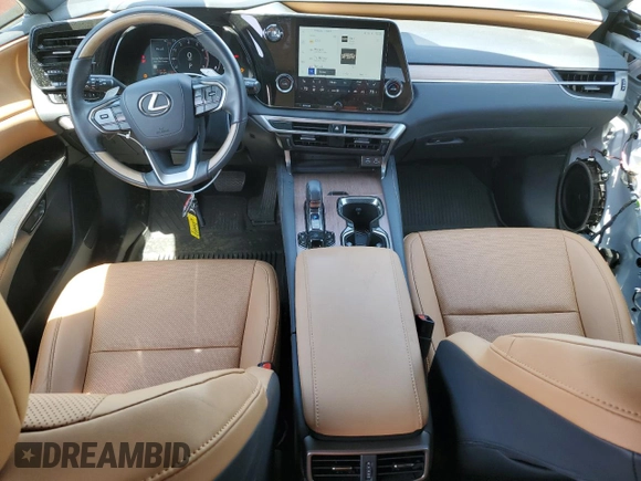 2023 Lexus RX 350 with VIN 2T2BAMCA1PC033568, listed as a Copart auction lot 51253485 with 27,375 mi miles and Salvage Title. Bid and sale history available at DreamBid. Image 8.
