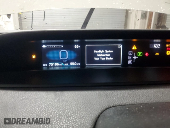 2021 Toyota Prius LE with VIN JTDKAMFP3M3176000, listed as a Copart auction lot 59836145 with 75,196 mi miles and Clean title. Bid and sale history available at DreamBid. Image 9.