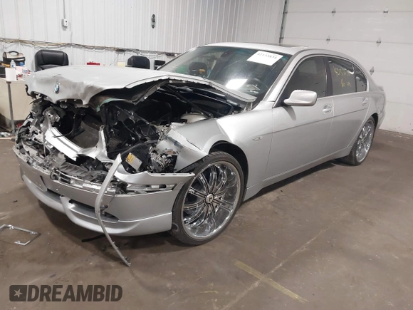 2004 BMW 7 Series 745Li with VIN WBAGN63594DS55672, listed as a IAAI auction lot 42133834 with 119,912 mi miles and . Bid and sale history available at carsss.com. Image 17.