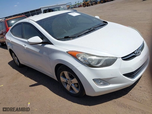 2012 Hyundai Elantra GLS with VIN 5NPDH4AE4CH070247, listed as a IAAI auction lot 42066865 with 205,890 mi miles. Bid and sale history available at carsss.com. Image 1.