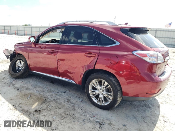 2012 Lexus RX 450h with VIN JTJBC1BA3C2049887, listed as a Copart auction lot 56978415 with 162,626 mi miles and Salvage title. Bid and sale history available at DreamBid. Image 2.