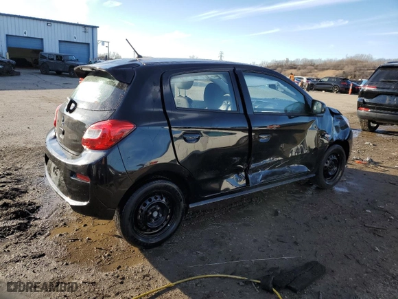 2020 Mitsubishi Mirage ES with VIN ML32A3HJ3LH005349, listed as a Copart auction lot 48244965 with 89,702 mi miles and Salvage Title. Bid and sale history available at carsss.com. Image 3.