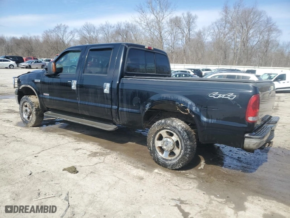 2005 Ford Super Duty F-250 XL with VIN 1FTSW21P15EA32352, listed as a Copart auction lot 47563795 with 145,249 mi miles and Salvage Title. Bid and sale history available at carsss.com. Image 2.