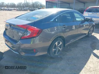 2020 Honda Civic Sedan LX with VIN 2HGFC2F63LH550576, listed as a IAAI auction lot 41719917 with 90,266 mi miles. Bid and sale history available at carsss.com. Image 4.