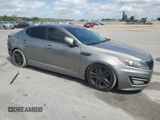 2013 Kia Optima SX with VIN 5XXGR4A62DG169116, listed as a Copart auction lot 55027205 with 161,570 mi miles and Salvage title. Bid and sale history available at DreamBid. Image 4.