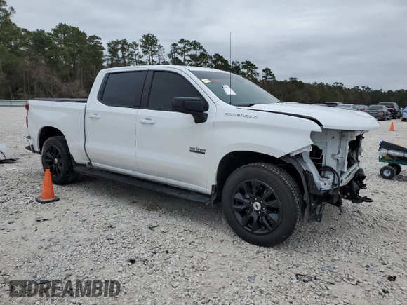 2022 Chevrolet Silverado 1500 RST with VIN 2GCPADED1N1505622, listed as a Copart auction lot 41805015 with 27,575 mi miles and Salvage Title. Bid and sale history available at DreamBid. Image 4.