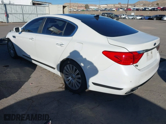 2015 Kia K900 Premium with VIN KNALU4D48F6026659, listed as a IAAI auction lot 41390604 with 70,955 mi miles. Bid and sale history available at carsss.com. Image 3.