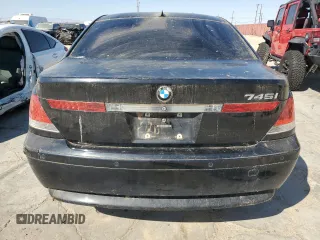 2002 BMW 7 Series 745i with VIN WBAGL634X2DP57617, listed as a Copart auction lot 74073604 with 153,666 mi miles and Clean Title. Bid and sale history available at DreamBid. Image 6.