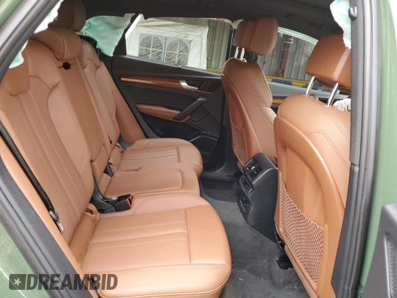 2022 Audi Q5 S line Premium Plus with VIN WA1EAAFY9N2040654, listed as a Copart auction lot 58979185 with 35,546 mi miles and Salvage title. Bid and sale history available at DreamBid. Image 11.